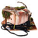 Asino in movimento presepe stalla 10 cm 15x20x20 cm s4
