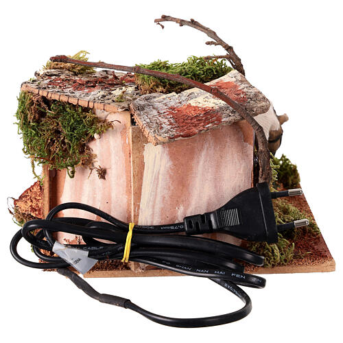 Osioł w ruchu do stajenki, szopka 10 cm, 15x20x20 cm 4