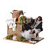 Wool carder 10x15x10 cm animated character for 10 cm Nativity Scene s2