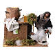 Pulitore di lana movimento presepe 10 cm 10x15x10 cm s1