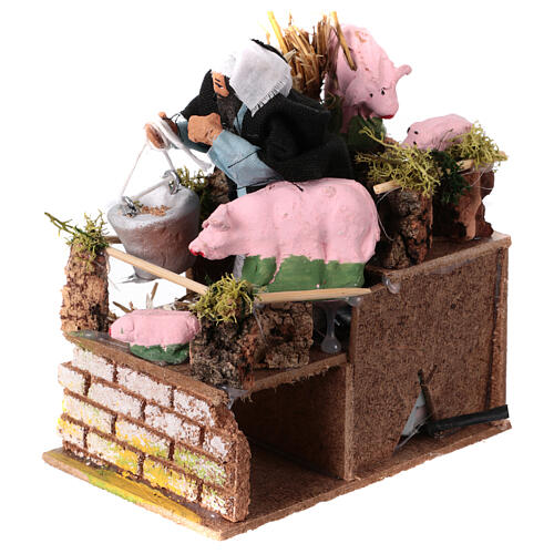 Hodowca świń w ruchu, 15x15x10 cm, dla figurki 10 cm 2