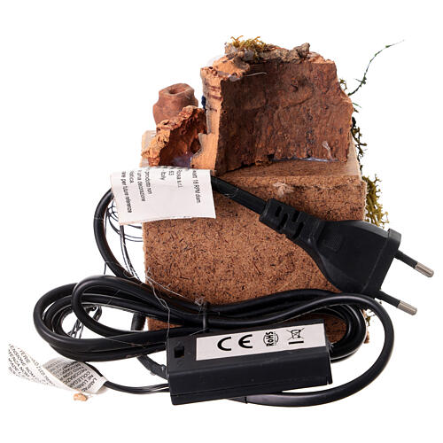 Homme se réchauffant les mains 10x15x10 cm mouvement pour crèche 8 cm 4