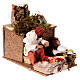 Man warming his hands nativity scene 8 cm animated 10x15x10 cm s3