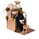 Animated scene with man building stools for 10 cm Nativity Scene, 20x15x10 cm s3