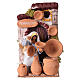Terracotta vendor with motion for 10 cm Nativity Scene, 10x10x15 cm s1