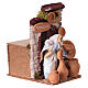 Venditrice di terracotte con movimento presepe 10 cm 10x10x15 cm s3