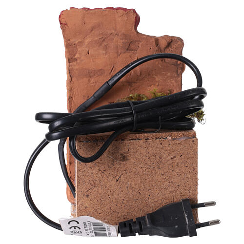 Vendedor de bacalhau com movimento presépio 10 cm 15x10x15 cm 4