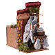 Vendedor de bacalhau com movimento presépio 10 cm 15x10x15 cm s3