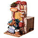 Animated coffee seller 10 cm terracotta nativity scene 10x15x15 cm s2