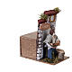 Vendeur de bois en mouvement crèche 10 cm 10x15x15 cm s3