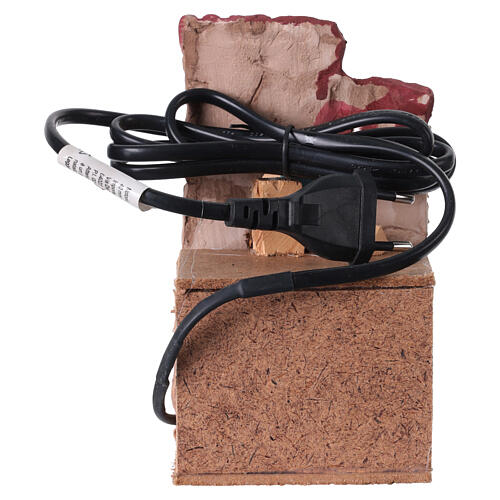 Venditore di legna con movimento presepe 10 cm 10x15x15 cm 4