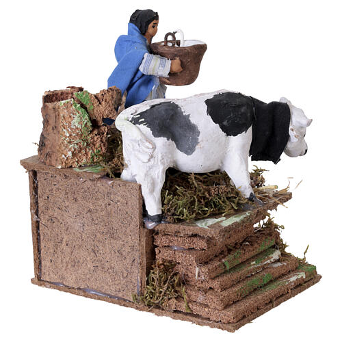 Trayeur en mouvement 10x15x15 cm crèche 8 cm terre cuite 3