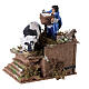 Trayeur en mouvement 10x15x15 cm crèche 8 cm terre cuite s2
