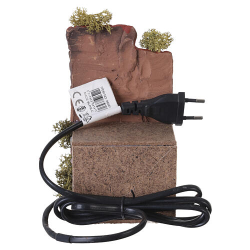 Donna che spazza movimento 10x15x15 cm presepe 10 cm terracotta 4