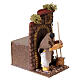 Mulher que varre movimento 10x15x15 cm presépio 10 cm terracota s3