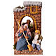 Woman sweeping animated nativity scene 10x15x15 cm, 10 cm terracotta s1