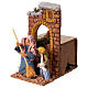 Woman sweeping animated nativity scene 10x15x15 cm, 10 cm terracotta s2