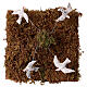 Mouettes en vol mouvement 20x20x10 cm crèche 18-20 cm terre cuite s2