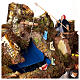 Fishing village with animated figurines and waterfall for 10 cm Nativity Scene s3