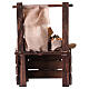 Banchetto semi e legumi presepe napoletano 10-12 cm terracotta s5