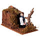 Leñador con árbol cayendo movimiento belén 12 cm s2