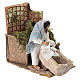 Lavandière en mouvement crèche 12 cm 16x9x14 cm s3