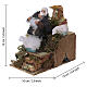 Tosapecore anziano in movimento 15x10x15 cm per presepe da 10 cm s2