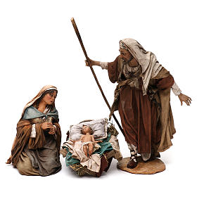 Crèche Noel Angela Tripi: Nativité terre cuite Angela Tripi 30 cm