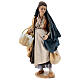 Nativity scene figurine, woman with baskets 30 cm, Angela Tripi s1