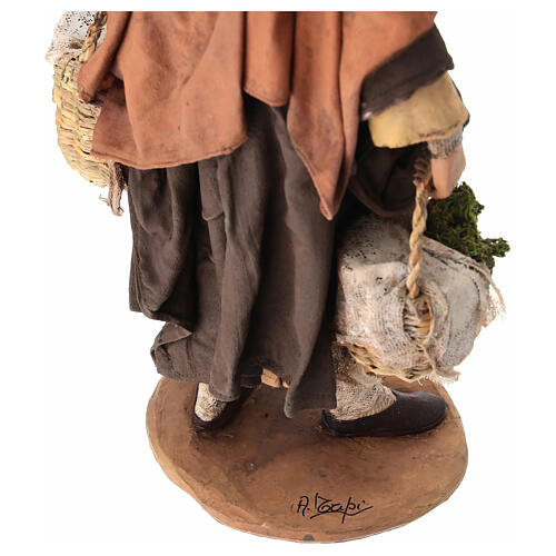 Donna con cesti 30 cm Angela Tripi terracotta 7