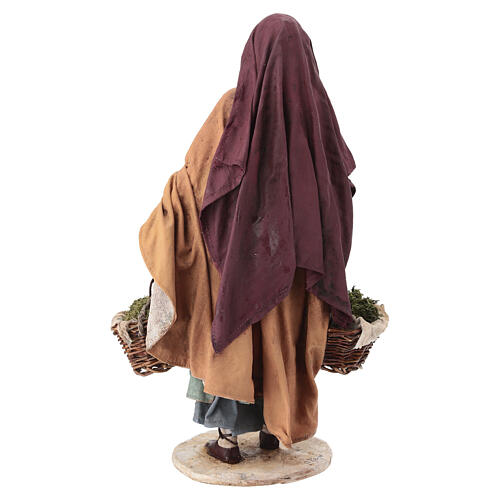 Donna con cesti 30 cm Angela Tripi terracotta 6
