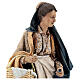 Nativity scene figurine, woman with baskets 30 cm, Angela Tripi s2