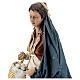 Nativity scene figurine, woman with baskets 30 cm, Angela Tripi s4