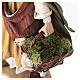 Nativity scene figurine, woman with baskets 30 cm, Angela Tripi s4