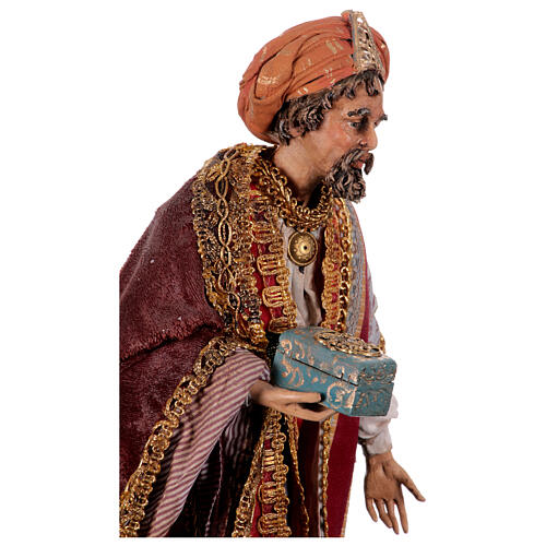 Heiliger König, für 30 cm Krippe von Angela Tripi, Terrakotta 11