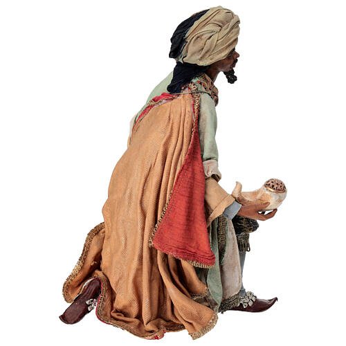 Nativity scene figurine, black wise king 30 cm, Angela Tripi 8