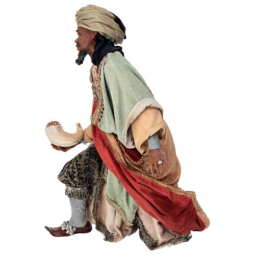 Nativity scene figurine, black wise king 30 cm, Angela Tripi 5