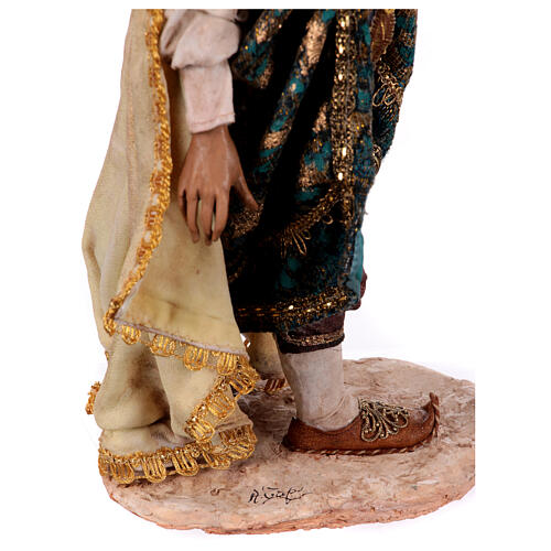 Nativity scene figurine, wise man 30 cm, Angela Tripi 17