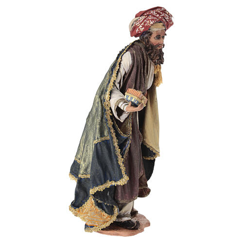 Nativity scene figurine, wise man 30 cm, Angela Tripi 5