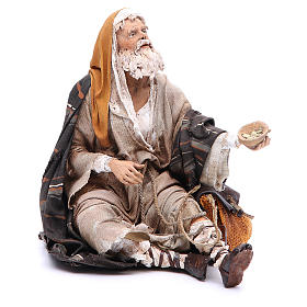 Krippenfiguren von Angela Tripi: Bettler Tripi Angela 30 cm gebrannter Ton