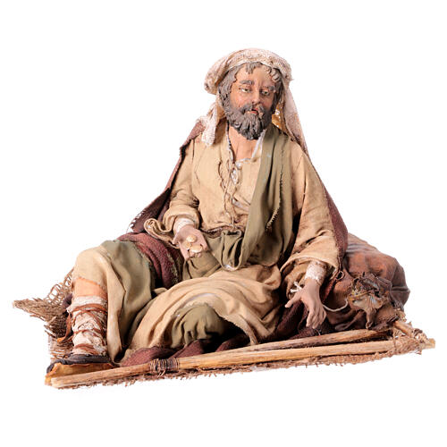 Nativity scene figurine, mendicant 30 cm, Angela Tripi 1