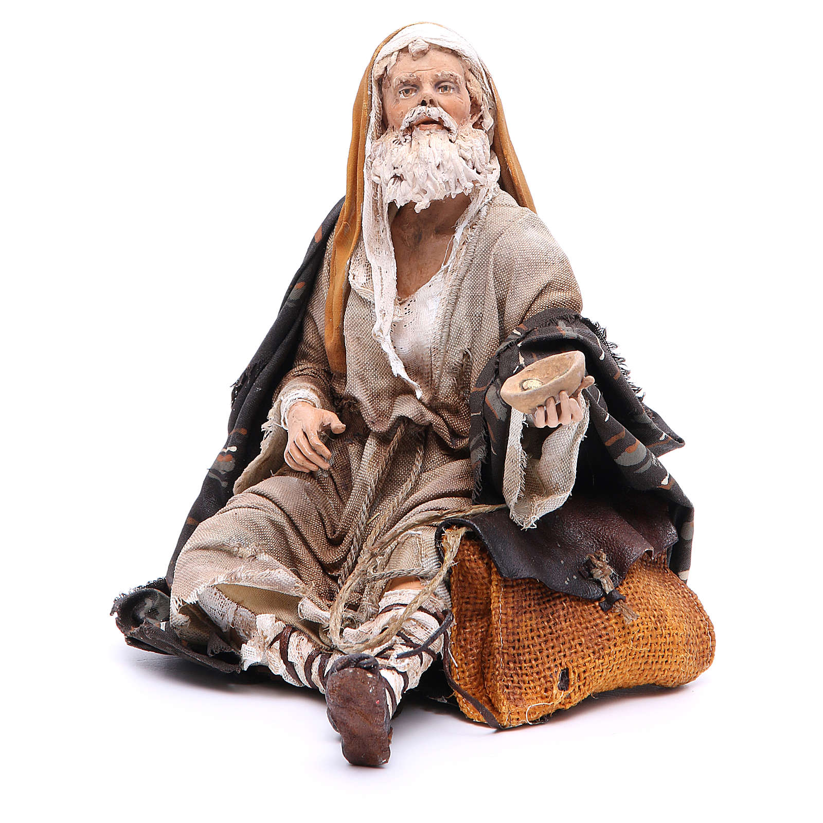 Nativity scene figurine, mendicant 30 cm, Angela Tripi | online sales ...