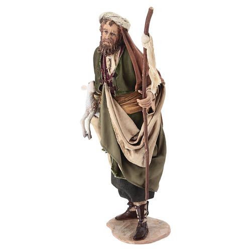Pastore con agnello 30 cm Angela Tripi terracotta 3