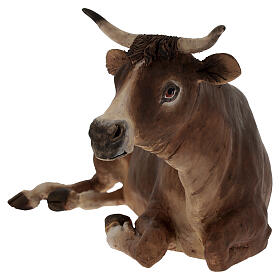 Ox, 30cm in terracotta by Angela Tripi