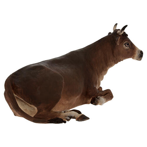 Boeuf crèche terre cuite Angela Tripi 30 cm 4