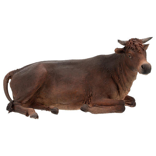 Ox, 30cm in terracotta by Angela Tripi 1