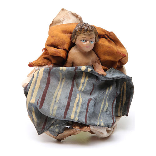 Geburt Christi, für 13 cm Krippe von Angela Tripi, Terrakotta 4