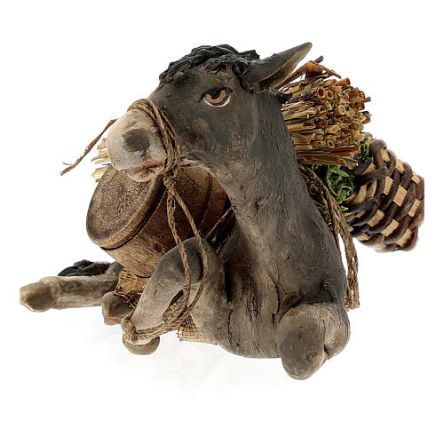 Esel, für 13 cm Krippe von Angela Tripi, Terrakotta 2