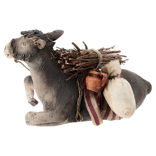 Esel, für 13 cm Krippe von Angela Tripi, Terrakotta 3