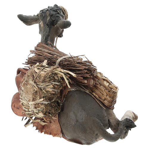 Esel, für 13 cm Krippe von Angela Tripi, Terrakotta 4